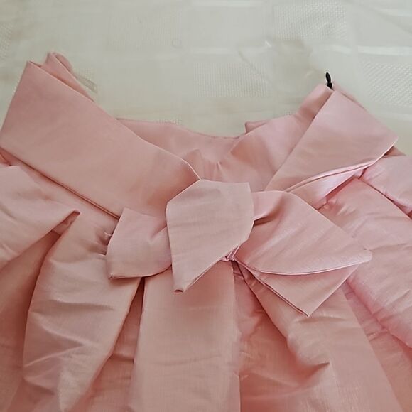 HOST PICK YaYa & Co. Pleated Mini Skirt With Front Tie Bow Medium Pink - Picture 15 of 16